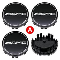 Benz amg Wheel Center Hub Caps 75mm Floating Magnetic Levitation For Mercedes Benz AMG C E S Class GLE GLC GLS W204 W205 W212 Accessories DM1 black