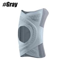 1pcs Cross Sports Knee Brace Meniscus Protection Knee Support for Running Fitness Tennis Sports Non-Slip Compression Knee Sleeve XXL gray