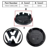 4 vnt. Automobilio ratlankio centrinis dangtelis, stebulės dangteliai, ženklelio priedai 55mm 56mm 65mm 70mm VW Volkswagen - 4 vnt. rinkinys automobilių stiliui