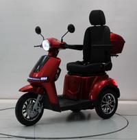 3 ratų mobilumo paspirtukas su daiktadėže one car raudona