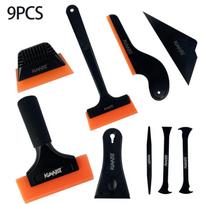 KUNAISI High Quality Car Film Wrap Tools Kit Squeegee Set Vinyl Scraper Cutter for Vehicle Window Tint Wrapping Tools  high-qual 9 pcs