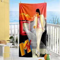 Michael Jackson Beach Towel Soft Durable Quick-Dry Comfortable Lightweight Suitable for Sports, Travel, Swimming, Yoga, Bathroom, Beach, And Pool 70cmx140cm(27x55inch)