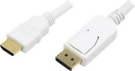 Logilink | White | Cable DisplayPort to HDMI | DP to HDMI | 2 m