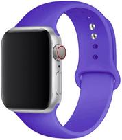 Silikoninis dirželis Apple Watch Band SE-10 42/46mm 44/45mm 38/40/41mm apyrankė iwatch Serie 9 8 7 6 5 4 3 ultra 2 49mm 38 40 41 mm M-L violetinė