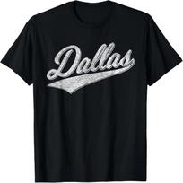 DALLAS TEXAS VARSITY SCRIPT CLASSIC SPORTS JERSEY STYLE T-Shirt XXXXXL white