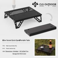Ultra-Light Compact Outdoor Folding Table for Picnic and Camping gray