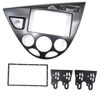 2 Din Panel for Ford Focus Mk1 Fiesta LHd Dash Mount Kit Interior Car Radio Surround sidabras
