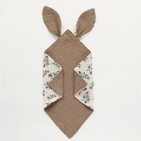 Baby Cotton Muslin Comforter Blanket Soft Newborn Sleeping Toy Cute Rabbit Ears Kid Sleep Soothe Appease Towel Bibs Saliva Towel
