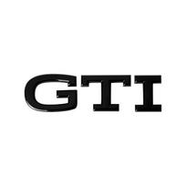 VEMZG1 3D ABS GTI Emblem Car Body Tail Trunk Decoration Stickers Auto Accessories For Volkswagen VW Golf Polo Beetle Passat T-ROC Caddy For GTI juoda