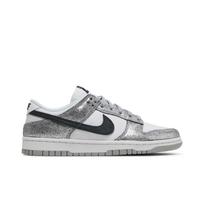 Nike Womens Dunk Low 'Golden Gals' (women's sizes) Metallic Silver / Off Noir / White Skateboard Shoes DO5882 001 38.0 white