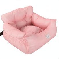 Šuns automobilinė paaukštinimo kėdutė Atspari Augintinio kelionėms 2in1 dizainas Plaunama lovelė Katės savininkams, L_Waterproof Pink pink