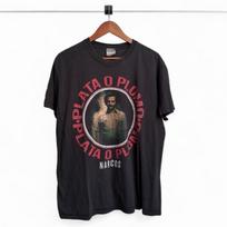 Narcos TV Netflix Plata o Plomo Retro Film Mens L Promo Pablo Escobar Tee Unisex T-Shirt XL black