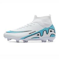Vyriški FG/TF futbolo bateliai su dygliukais ir varžteliais, Society Match, futbolo lauko batai, originalūs, patogūs, itin lengvi, vaikų futbolo bateliai 46 white