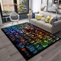 3D Dota2 Klasikinio Žaidimo Žaidėjo HD Kilimas Namų Svetainei Miegamajam Sofai Prie Durų Dekoras, Vaikų Žaidimų Zonos Kilimas Neslystantis Grindų Kilimėlis 80x120cm