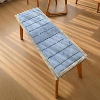 Chair Cushion Dining Room Long Bench Seat Cushion Rectangular Shoe Changing Stool Mat Bench Seat Protector Sofa Seat Pad 30x80cm beige