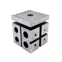 Steel Bench Block with Holes PrecisionMachined Watch Repair Hardened for Watchmakers, Jewelers gray