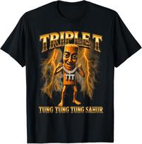Triple T Tung Tung Tung Sahur T-Shirt XXXXL brown