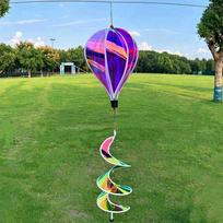 Plastic Hot Air Balloon Spinner Multistyles Wind Spinner Color-changing Film Wind Spinners 8