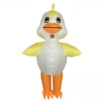 Halloween Little Yellow Duck Inflatable Costume for Stage Performance Adult 150-190CM white