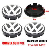 4 vnt. VW ratlankių centriniai dangteliai 56mm 65mm 70mm Ratlankio apdaila Touran Golf 4 5 6 7 Polo Passat B5 B6 B7 CC 3D Premium Plus Pro rinkinys