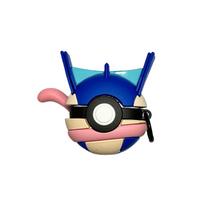Greninja Ball For Airpods Pro 3 Case,3D Anime Silicone Shockproof Earphone Cover For Airpods 4 3 2 1 For Kids Funda for airpods 4 2024 blue