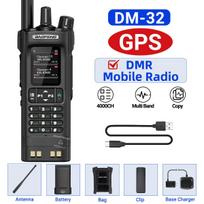 Baofeng DMR DM-32 Digital Walkie Talkie GPS Dual Mode Analog TDMA Dual Time Slot AM FM APRS Digital Call Ham Radio DM-1701 UV-32 US