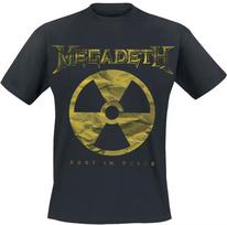 Megadeth Rust in Peace Radiation Symbol Unisex T-shirt Thrash Metal Casual Tee S brown