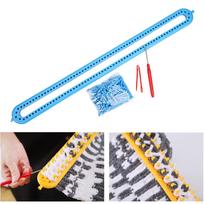 Mezgimo staklės Nešiojamos Praktinės Audimas pradedantiesiems „Pasidaryk pats“ Amato mezgėjas 25cm 55 dantukai Raudonos 58cm_126 Teeth Blue blue