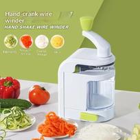 4 ašmenys daržovių spiralizatorius cukinijų makaronų gamintojas geriausias daržovių spiralinis pjaustytuvas garbanotų bulvyčių kapotuvas pjaustytuvas makaronų spagečių gamintojas one size balta