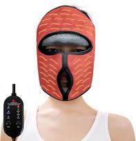 New 3 Temperature Settings Timer Heating Face Pad Wrap for Headache and Sinus Relief Electric Heated Face Mask Full Face Fit Intelligent Heat Therapy UK Plug black