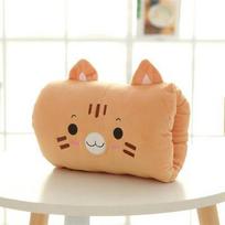 Cartoon Usb Hand Muffler Plush Pillow Hand Warmer Pillow Waterless Electric Heat Removable Electric Warmer Winter Girl Kids Gift white