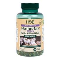 Holland Barrett Garlic Allicin Oil 6000mg Odorless Capsules &