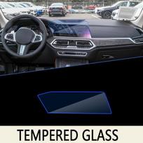 Car Navigation trument Auto Rear Seat Display Film Touch Full Screen Protector Tempered Glass For BMW X5 MK4 G05 ~ GPS gray