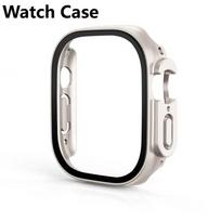 Stainless Steel titanium alloy Strap For Apple Watch Band Ultra 2 49mm 44mm 45mm 41mm Bracelet iwatch Series 6/7/8/9 watch case 45mm black