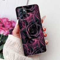 For OPPO Reno 6 6Z 5G Case CPH2237 CPH2251 Cover Fashion Flower Soft Silicon Bumper on OPPO Reno6 Pro CPH2249 Reno6 CPH2235 Capa OPPO Reno 6 4G black