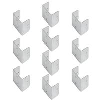 Tvirtas cinkuotas tvoros spaustukas Saugus vėjui atsparus skydo tvirtinimas įvairių dydžių Korozijai atsparūs metaliniai tvirtinimo elementai namams 32mm white