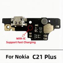 USB Charger Dock Connector Board Charging Port Flex Cable For Nokia G11 G21 G22 G10 G20 G30 G50 G60 C20 C21 Plus C30 X20 for Nokia C21 Plus black