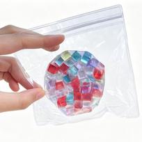 Squishy DIY Cube Ball Stress Balls Fidget Toy Super Soft Sensory Stress Relief Toys for Adults Anxiety Relaxation Squeeze Gift gray