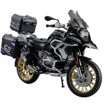1:10 R1250GS Adventure Aliuminio Lydinio Liejimo Motociklo Modelis Transporto Priemonė Kolekcija Garsas ir Šviesa Visureigis Autociklas Žaislai Automobilis gray