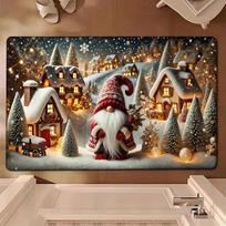 Christmas Festival Doormat: Dirt-Resistant, Wear-Resistant, Easy to Clean, Decorative Entrance Mat