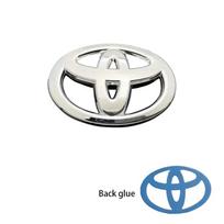 3D ABS Automobilio priekinės grotelės bagažinės logotipo lipdukas Toyota RAV4 Camry Yaris Avensis Levin Reiz Vios Highlander CHR Avalon priedas 120mmX80mm sidabras