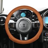 Leather Car Steering Wheel Cover, for BMW Mini GT 164 R50 R56 R53 R55 F60 F54 R60 Countryman Cooper U25, accessories black