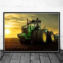 Šiuolaikinis filmo traktorius Ūkio pramonė Drobės tapyba Plakatas Spaudos technika Sienos menas Paveikslas svetainei Namų dekoravimas Cuadros 70cm×120cm NoFrame