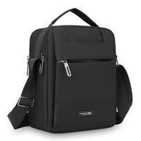 Versatile Men's Crossbody Sling  Quality Oxford Bag with Multiple Pockets Durable Oxford Messenger Pack with Adjustable Belt Strap pilka