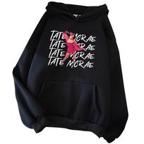 Tate McRae Graphic Hoodie Tate McRae Fan Hoodie Unisex Harajuku Sweatshirts S black