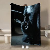 Classic Horror Film Donnie-Darko Flannel Blanket Fluffy Children and Adult Sofa Plush Bedspread Throw Lunch Blanket for Sofa Bed 75x90cm gray