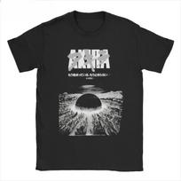 Streetwear Vintažiniai Marškinėliai Akira 1989 Anime Filmas Japonija Juodi Vyriški Oversized Trumpomis Rankovėmis Medvilniniai Didelio Dydžio Harajuku Laisvalaikio Unisex M gray