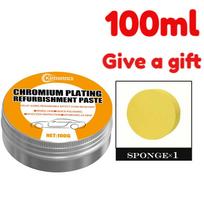 100g Chrome Plating Refurbishing Paste. For vehicle electroplating and trim updates, polishing and electroplating repair of alum yellow