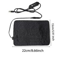 Terrarium Reptiles Heat Mat Climbing Pet Heating Pads Reptile Electric Blanket Reptiles Pet Turtles Snake Lizard Hamster Supply black
