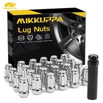 MIKKUPPA 24pcs M12x1.5 Lug Nuts - Replacement for 1984-2013 Toyota 4Runner, 1995-2013 Tacoma, 2000-2006 Tundra Aftermarket Wheel QLN139 gray